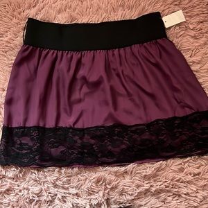 Purple mini skirt